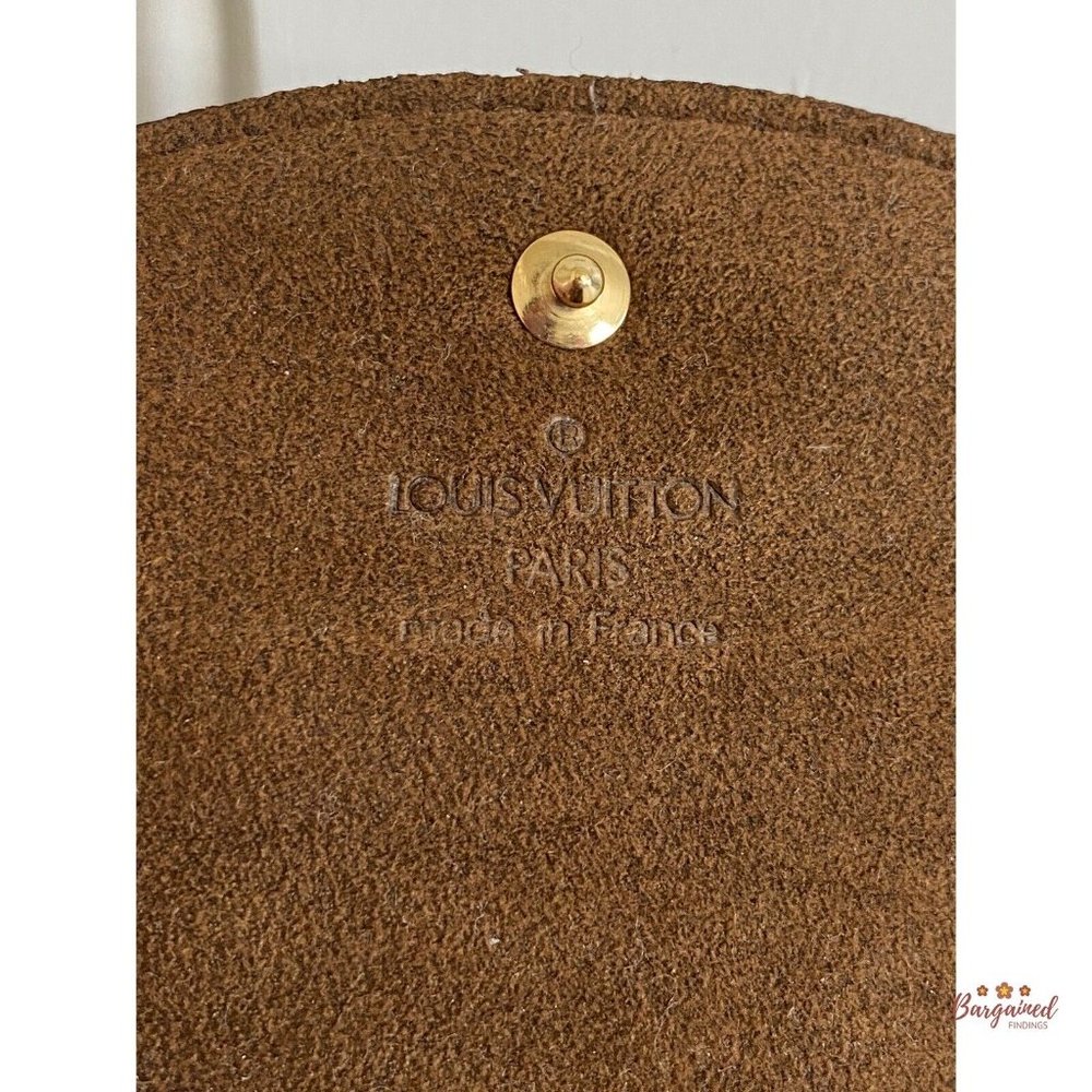 Authentic Louis Vuitton Brown Damier Ebene Coated Canvas Cufflinks Case - Picture 10 of 13